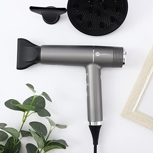 slopehill Hair Dryer with Unique Brushless Motor | Intelligent Fault Diagnosis | Innovative Microfilter | Oxy Active Technology | Led Display (Grey) - Image 6