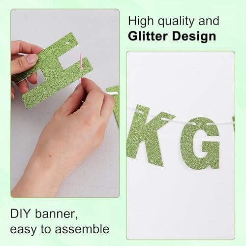 BEISHIDA Grass Green 116 PCS A-Z DIY Letter Custom Banner Party Decor - Image 3