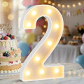 12.6 Inch Marquee Light Up Numbers 2 for Party Decorations by NANXU