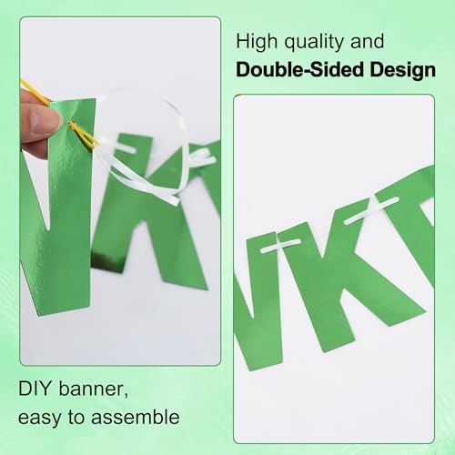 BEISHIDA Double-sided Green 116PCS A-Z DIY Letter Custom Banner Party Decor - Image 3