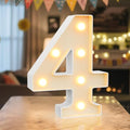 8.86 Inch Marquee Light Up Numbers 4 for Party Decorations by NANXU