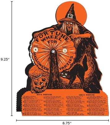 Beistle S01552AZ2 Vintage Halloween Witch Fortune Wheel Games 2 Piece - Image 3