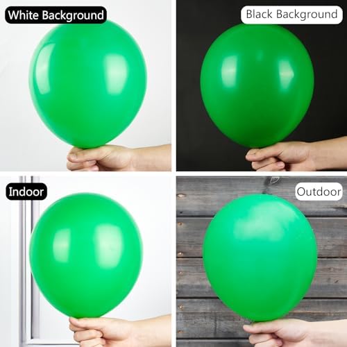 PartyWoo Green Balloons 50pcs Green Latex Helium Balloons 12 Inch - Image 2