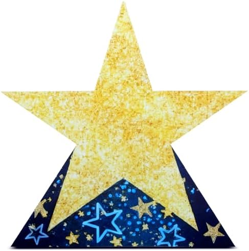 Leinuosen 35.4" Star Starry Night Movie Night Party Decorations Twinkle Little Star Cardboard Cutout Stand-up Movie Prom Award Homecoming Wedding Birthday Party Photo Prop Backdrop Decor by Leinuosen