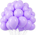 Voircoloria 110pcs Pastel Purple Light Purple Latex Party Balloons, 12inch by Voircoloria