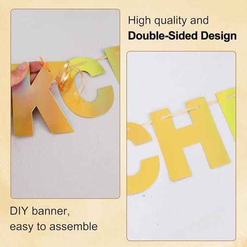 BEISHIDA Double-sided Gold 116PCS A-Z DIY Letter Custom Banner Party Decor - Image 2