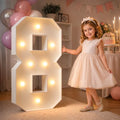 imprsv 3FT Marquee Numbers, Light Up Numbers for 18th 80th Birthday Decorations Anniversary Party Decor, Number 8 Light Up Number, Pre-Cut Foam Board Kit by Letsmakeitimpressive
