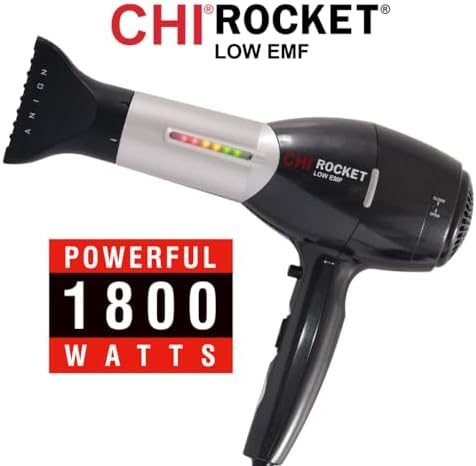 CHI Rocket Hair Dryer with Comb & Drying Nozzle Attachment - Image 6