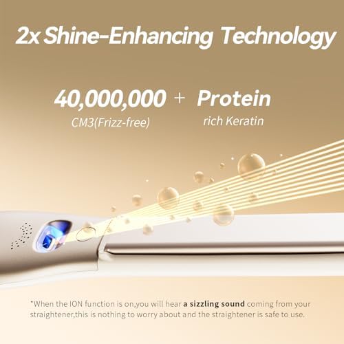 Small Flat Iron 1/2 inch Pencil Flat Iron for Edge, Short Hair, Pixie Cut and Bangs, French bob Iron for Edges with Anti-Pinch Design,with Anion Function-Dual Voltage for Travel (White) - Image 4