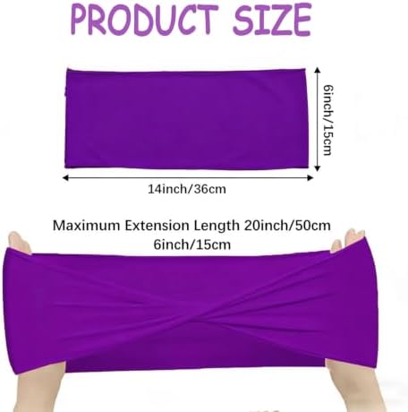 Purple Chair Sashes Bows 60Pcs Spandex Chair Sashes Elastic Chair Cover Bands Ties Without Buckle for Wedding Birthday Party Ceremoney Events Decoration - Image 2