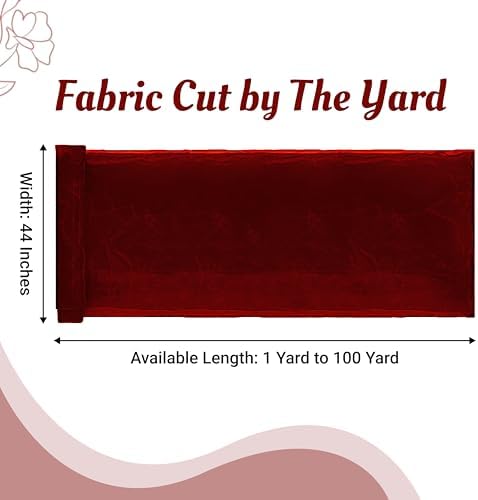 65 Yard Organza Fabric 44" Wide for Wedding Event Décor - Maroon - Image 2