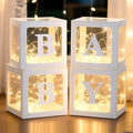 Ledido Baby Boxes with Letters & Fairy Lights for Baby Shower Decorations by Ledido