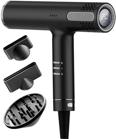 Lanvier Hair Dryer with Diffuser, Professional Ionic Blow Dryer for Women by LanvierBeauty