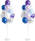 Blue Purple Balloon Column Kit for Floor or Table Decor for Party by Tosuced