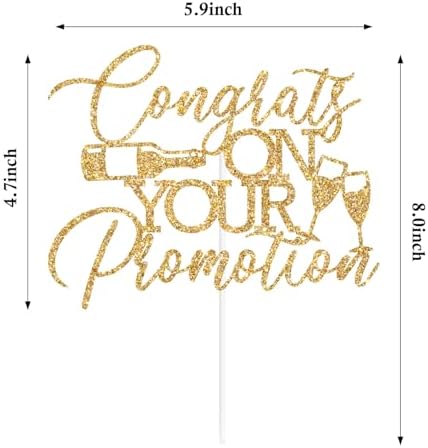Congrats On Your Promotion Cake Topper, Job Promotion Cake Decor - Image 6