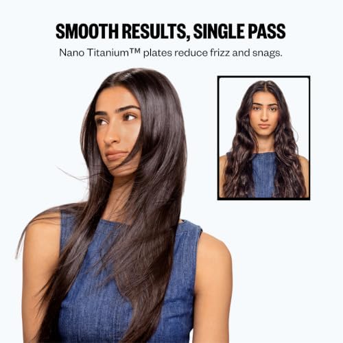 BabylissPRO Nano Titanium Ultra-Thin Hair Straightener, Professional Flat Iron, 5-Inch Extended Plates for Faster Straightening, for All Hair Types - Image 3
