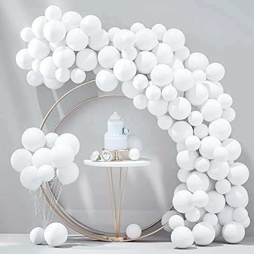 400 Pack White Balloons, 5 Inch White Latex Balloons Helium Balloons Party Decorations Supplies - Image 6