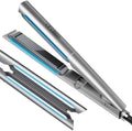 TYMO New-Gen Flat Iron Hair Straightener, 1" Long Ceramic Plates, 3X Smoother Glide, 2X Faster Styling with Less Damage, FLAIGHT Holo 2 in 1 Straightener and Curler for Women, 500M Ions, Metal Grey by TYMOFashionTech