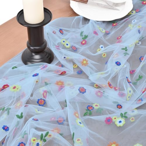 3 Pack Flower Table Runner Floral Daisy Fall Wedding Birthday Party Decor - Image 3