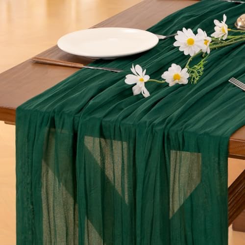 Cheesecloth Table Runner Fall Boho Wedding Birthday Party Home Decor by Socomi