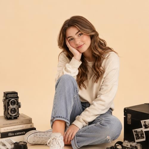 Kate Solid Cream Photography Backdrop Beige Photo Backgrounds 8ftx10ft - Image 3