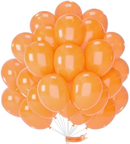 PartyWoo Pearl Orange Balloons 50pcs Fall Latex Helium Balloons 12 Inch by PartyWoo