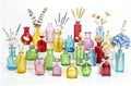24PCS Mini Bud Vases As Wedding Centerpieces for Tables,Colorful Bud Vases for Flowers,Small Flower Vases Suitable for Birthday Party,Anniversary,Wedding Reception,Baby Shower (Colorful) by Unknown