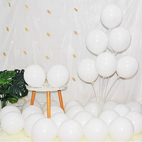 400 Pack White Balloons, 5 Inch White Latex Balloons Helium Balloons Party Decorations Supplies by BAOKUANHU