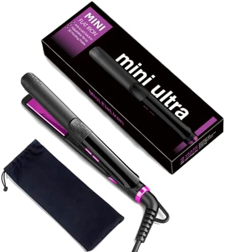 0.5 Inch Mini Flat Iron Adjustable Temp by DesaloHairTools