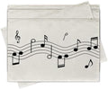 Vintage Music Sheets Placemats Set of 4, Retro Musical Notes Staff by Croar