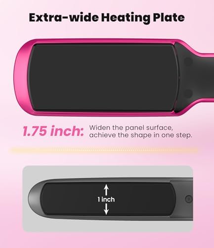Terviiix Flat Iron Hair Straightener, 1-3/4 Inch Wide Plate - Image 4