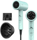 Funtin Hair Dryer Blow Dryer with Diffuser Brush Comb 1800W Full Accessories for Women Professional Tifunny Blue by FUNTINSALONHAIR