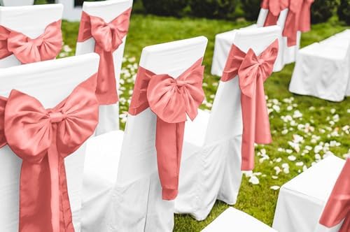12 Pack Coral Satin Table Runner 12 x 108 Inch Long Premium Table Runners for Wedding Party Events Decoration, Birthday Parties, Banquets Decorations, Graduations, Engagements - Image 5