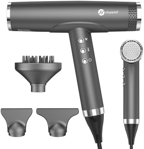 slopehill Professional Ionic Hair Dryer with Diffuser 2000W by slopehill