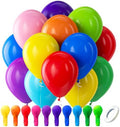 Bezente Assorted Latex Rainbow Balloons 100 Pack 12 inch by Bezente