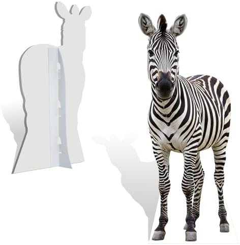 Zebra 6FT Life Size Cardboard Cutout Animal Standup, 1 Piece - Image 3