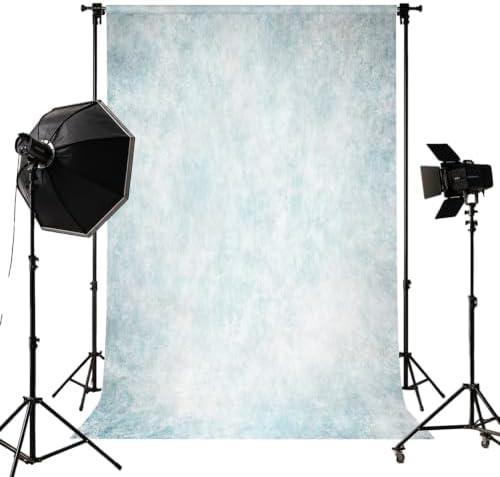8x10FT Light Blue Abstract Photography Backdrop for Photoshoot, No Stand by Unknown