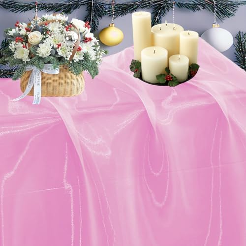 45 Yard Organza Fabric 44" Wide for Wedding Event Décor - Pink by MDS