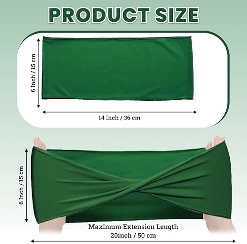 MDS Pack of 50 Spandex Chair Sashes Without Slider Buckles – Green - Image 2