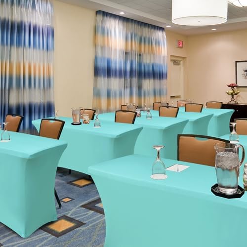 Spandex Table Cloths for 6 foot Rectangle Tables-Fitted Stretch Table Cover - Image 7
