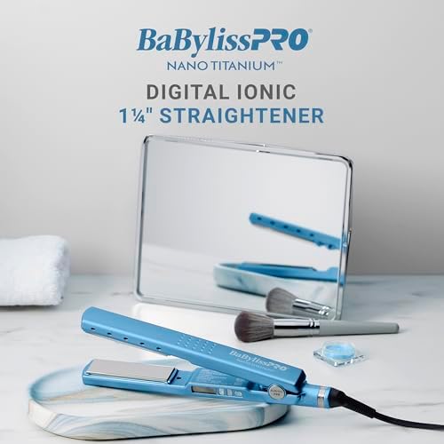 BaBylissPRO 1 1/4" Digital Ionic Flat Iron, Hair Straightener, Shorter Plates - Image 5