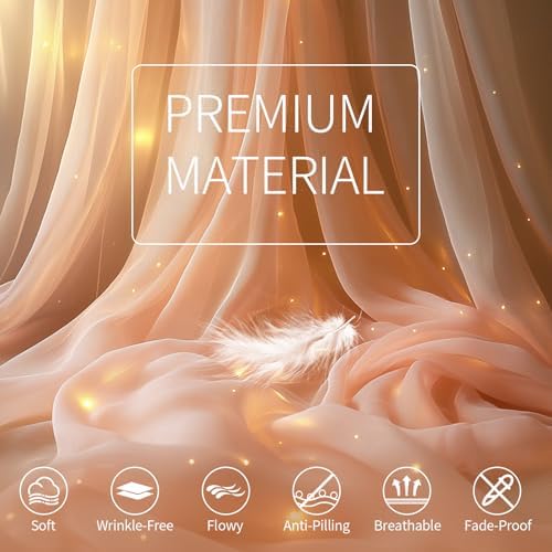 Pink Tulle Backdrop Curtain with Lights for Decor, 10x10FT - Image 5