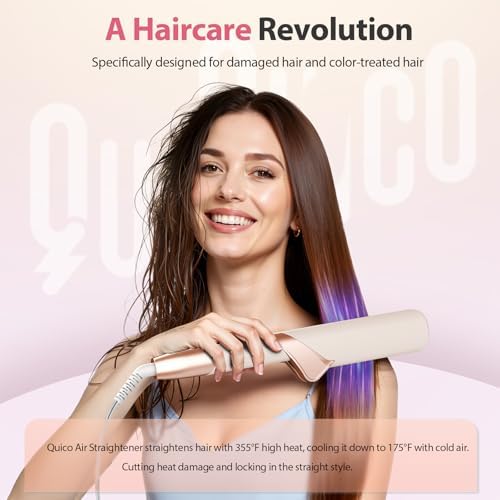 Quico Air Hair Straightener, Airflow Straightener 100-240V Dual Voltage - Image 2
