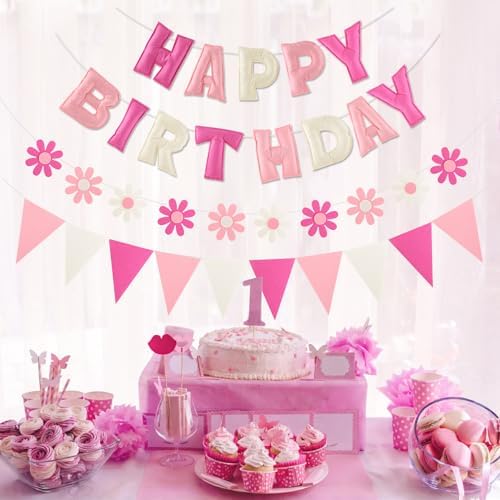 YEOCU Happy Birthday Decorations, No DIY, Pre-Strung 3D Banner - Image 2