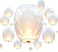 Paper Lanterns 10Pcs Set, Including Hanging Rectangular, Suitable for Home Decor, Birthday Parties, Weddings, Christmas, Easter, New Year’s Celebrations, and Other Party Decorations. (10Pcs White) by Unknown
