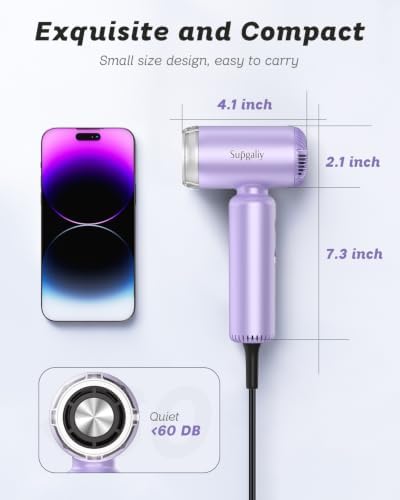 Dual Voltage Travel Hair Dryer, High-Speed Ionic Blow Dryer - Image 3