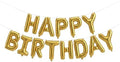 Gold Happy Birthday Banner Foil Letter Balloon, 14 Inch 3D Inflatable Party Decor Reusable Mylar Foil Letters, Birthday Decorations for Women Men Kids (Birthday Banner 2) by Vrukiaa