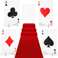 Reallnaive 8 Sets Casino Party Decor 4 A Poker Yard Sign and Runway Carpet by Reallnaive