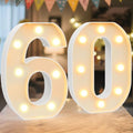 8.86 Inch Marquee Light Up Numbers 60 for Party Decorations by NANXU