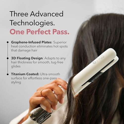 SRILabs StyleQ Flat Iron - Red Light Therapy, Titanium Graphene Plates - Image 4